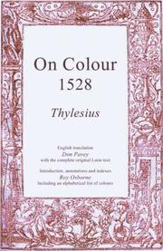 Cover of: On colours by Antonio Telesio