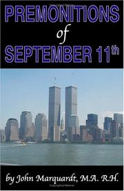 Cover of: Premonitions of September 11th