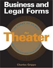 Cover of: Business and Legal Forms for Theater