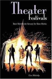 Cover of: Theater festivals: best worldwide venues for new works