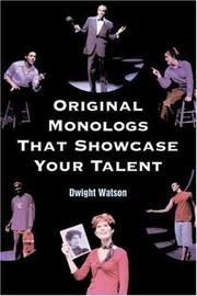 Cover of: Original monologs that showcase your talent