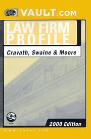 Cover of: Cravath, Swaine & Moore.