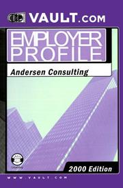 Cover of: Andersen Consulting: The VaultReports.com Employer Profile for Job Seekers