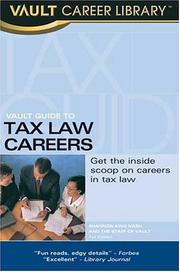 Vault guide to tax law careers by Shannon King Nash