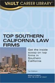Cover of: The Vault Guide to the Top Southern California Law Firms