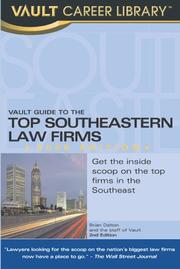 Cover of: Vault Guide to the Top Southeast Law Firms