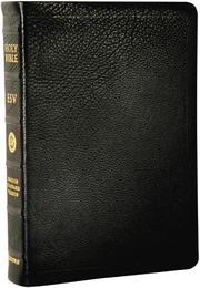 Cover of: ESV, Single Column Reference Bible (Black, Premium Calfskin Leather, Black Letter)