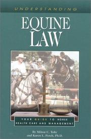 Cover of: Understanding Equine Law by Milton C. Toby