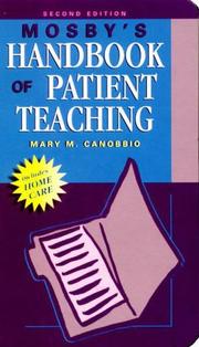 Cover of: Mosby's handbook of patient teaching