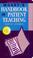 Cover of: Mosby's handbook of patient teaching