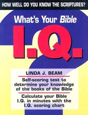 Cover of: What's Your Bible I.Q. by Linda J. Beam