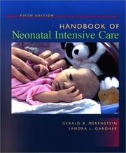 Cover of: Handbook of Neonatal Intensive Care