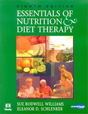 Cover of: Essentials of Nutrition and Diet Therapy by Williams, Sue Rodwell., Eleanor Schlenker