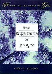 Cover of: The experience of prayer