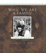 Cover of: Why We Are a Family: 100 Reasons