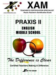 Cover of: Praxis II English Middle School