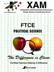 Cover of: FTCE Political Science by Evan Siedman