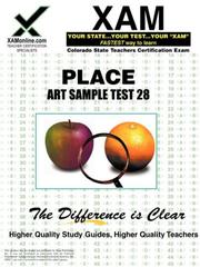 Cover of: PLACE Art Sample Test 28