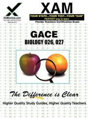 Cover of: GACE Biology 026, 027