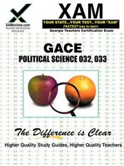 Cover of: GACE Political Science 032, 033