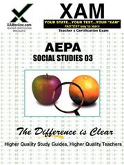 Cover of: AEPA Social Studies 03