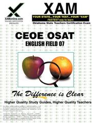 Cover of: CEOE OSAT English Field 07