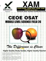 Cover of: CEOE OSAT Middle Level Science Field 26