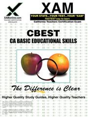 Cover of: CBEST CA Basic Educational Skills