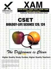 Cover of: CSET Biology Life-Science 120, 124