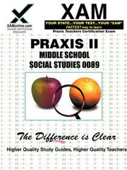 Cover of: Praxis II Middle School Social Studies