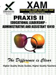 Cover of: Praxis Educational Leadership - Administration and Supervision 10410