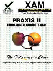 Cover of: Praxis Fundamental Subjects 0511