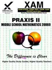 Cover of: Praxis II Middle School Mathematics 20069