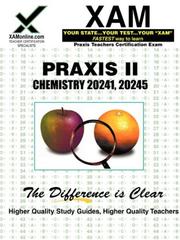 Cover of: Chemistry: Teacher Certification Exam: 20241, 20242, 20245 (XAM PRAXIS)