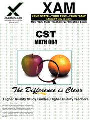 Cover of: NYSTCE CST Math 004