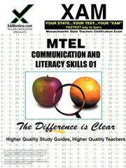 Cover of: MTEL Communication and Literacy Skills 01