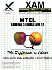 Cover of: MTEL General Curriculum 03