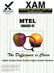 Cover of: MTEL English 07