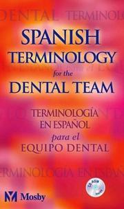 Cover of: Spanish Terminology for the Dental Team