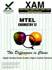 Cover of: chemistry: teacher certification exam (XAM MTEL)