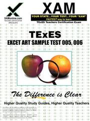 Cover of: TExES ExCET Art Sample Test (All-Level-Secondary) 005, 006