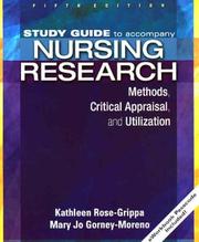 Cover of: Nursing Research: Study Guide