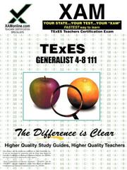 Cover of: TExES Generalist 4-8 111 | Sharon Wynne
