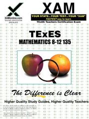 Cover of: TExES Mathematics 8-12 135