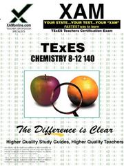 Cover of: TExES Chemistry 8-12 140