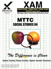 Cover of: MTTC Social Studies 84