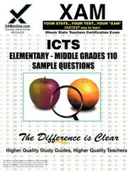 Cover of: ICTS Elementary-Middle Grades 110 Sample Questions