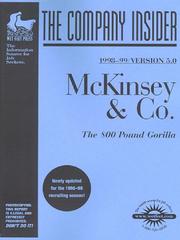 Cover of: McKinsey & Co.: The WetFeet.com Insider Guide (Wetfoot.Com Insider Guide)