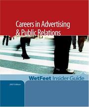 Cover of: Careers in Advertising & Public Relations: WetFeet Insider Guide (Wetfeet Insider Guide)