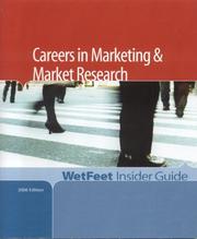 Cover of: Careers in Marketing and Market Research (WetFeet Insider Guide)